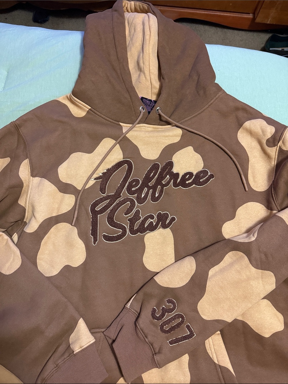 Jeffree Star Brown Cow Print hoodie